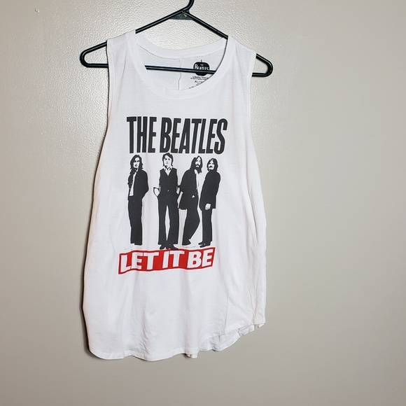 The Beatles Let It Be Rock Band Junior XL Tank Top - Picture 2 of 5